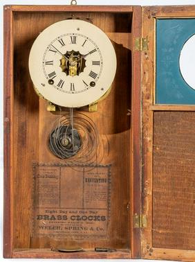 Welch Spring and Co. Mirror Clock