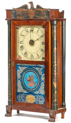 Silas Hoadly Column and Splat Clock