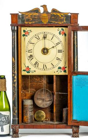 Silas Hoadly Column and Splat Clock