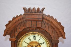 Ansonia Mahogany “Tunis” Cabinet Clock. T&S signed