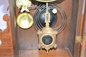 E.N Welch Walnut “Dorita” Parlor Clock. T&S alarm,
