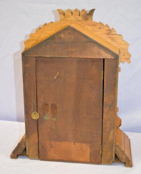 Ansonia Oak “Tunis” Cabinet Clock. T&S signed paper