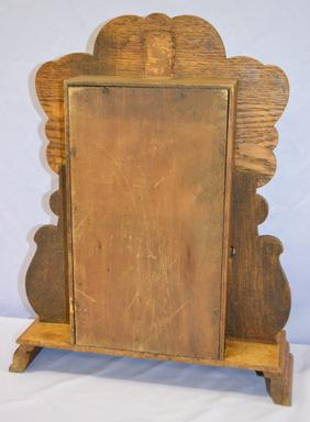 E.N Welch Oak “No 65” Kitchen Clock. T&S signed dial;
