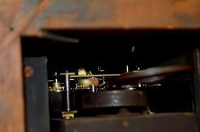 Ingraham T&S Wood Cabinet Clock. T&S, unsigned paper