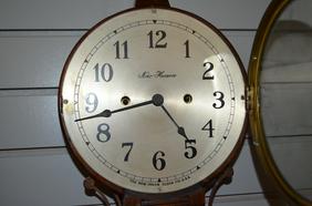 Antique New Haven “Willard” Banjo Clock. Solid mahogany