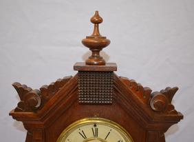 Ansonia “Toronto” Wood Shelf Clock. T&S, signed paper