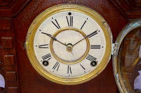 Ansonia “Toronto” Wood Shelf Clock. T&S, signed paper
