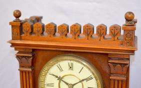 Antique Gilbert “Cabinet No. 1” Clock. Cherry colored