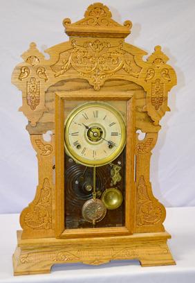 Seth Thomas Oak “The Giants No. 2” Kitchen Clock. T&S
