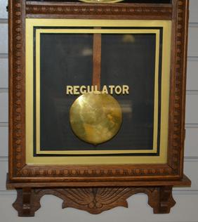 Gilbert “Observatory” Calendar Store Regulator w/ Oak