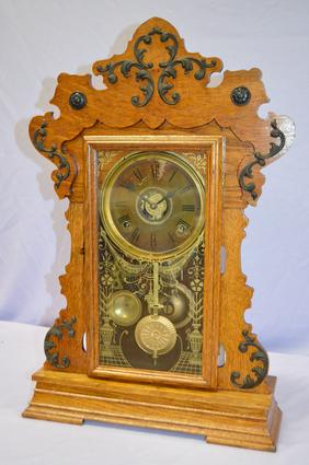 Seth Thomas Oak “Metals No. 4” Kitchen Clock.  T&S,