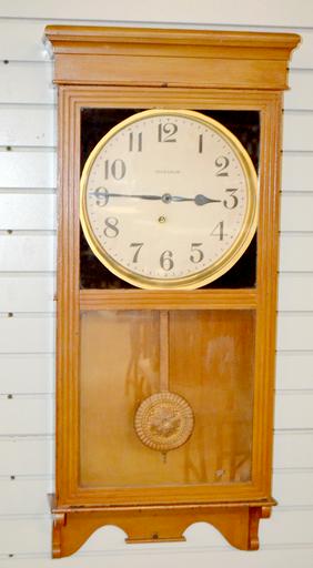 Regulator Hanging Clock. Oak