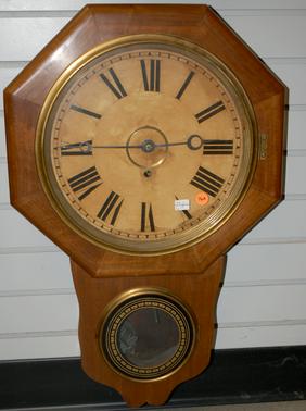 Gilbert “Montawk” Octogon Top Wall Clock w/ Walnut