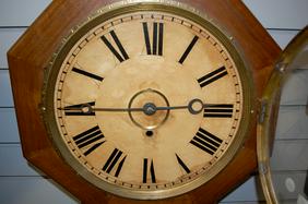 Gilbert “Montawk” Octogon Top Wall Clock w/ Walnut