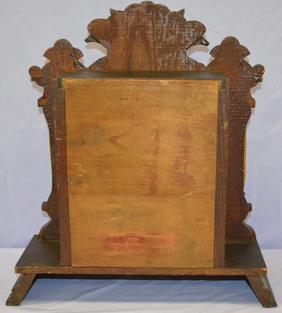 Antique Ingraham “Cabinet No. 8” Clock. Dark oak case