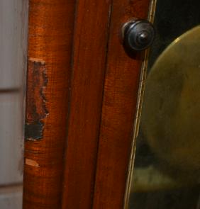 Ansonia Walnut “Office” Regulator. T&S, signed 12″