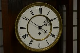 1 Weight Walnut Vienna Regulator. T/O, signed 8″