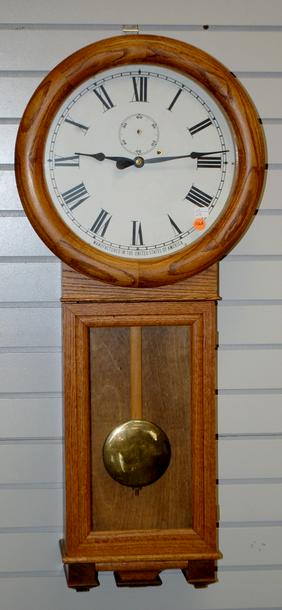 Seth Thomas Oak Regulator No. 2 Clock. T/O, Mfg in