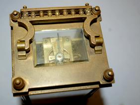 Antique French Carriage Clock. Unsigned, pinwheel