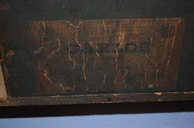 Antique Oak “Carlos” Kitchen Clock. T & S; unsigned