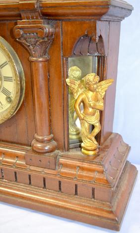 Antique Kroeber “Cabinet No. 59” Clock. Nice walnut
