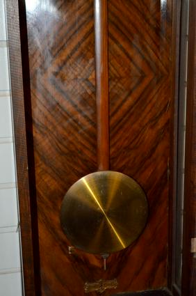 Walnut Carved German Vienna Regulator. T&S, decorated