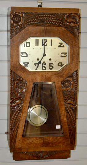 German Westminster Chiming Box Clock. T&S with chimes,
