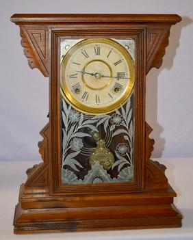 Antique Gilbert Kitchen Mantel Clock “Leopard”