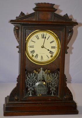 Antique Seth Thomas Kitchen Clock. Walnut case, new 5