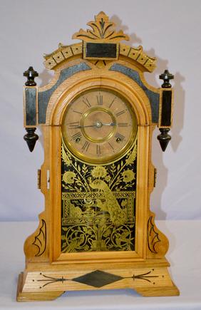 Antique Ansonia “Sydney” Mantel Clock. Ash case with