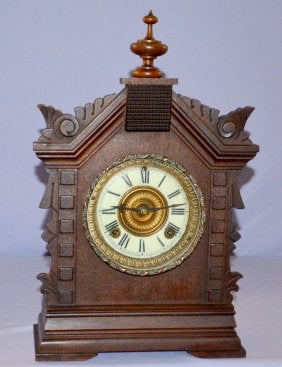 Ansonia Mahogany “Toronro” Cabinet Clock