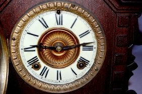 Ansonia Mahogany “Toronro” Cabinet Clock