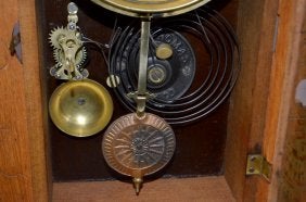 Antique Seth Thomas Oak Capitol Series Kitchen Clock