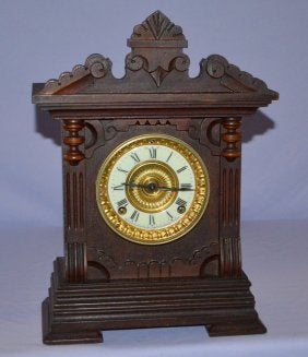 Ansonia Oak “Summit” Cabinet Clock