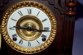 Ansonia Oak “Summit” Cabinet Clock
