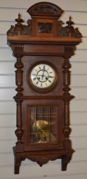 German Walnut Wall Clock