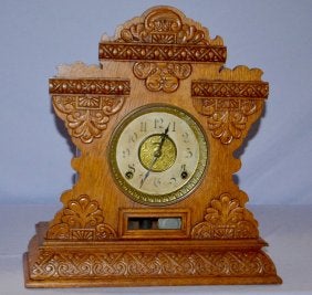 Ingraham Oak “Cabinet No.13” Clock