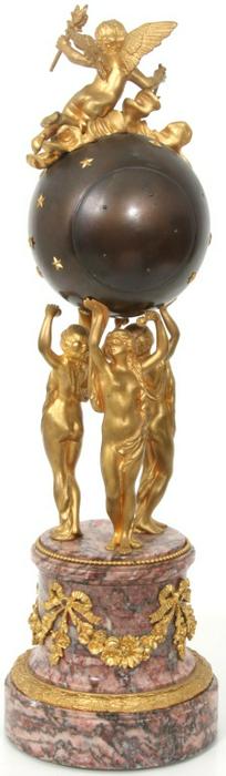 French Figural 3 Graces Clock