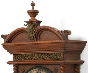 Ansonia “Niobe” Oak Weight Driven Wall Clock