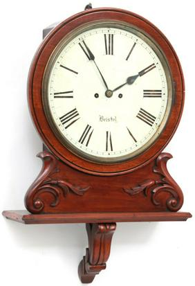 Signed “Bristol” Mahogany Fusee Bracket Clock