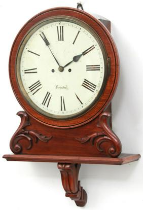 Signed “Bristol” Mahogany Fusee Bracket Clock