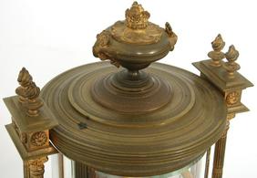 French Brass Crystal Regulator