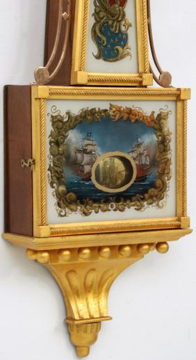 John H. Anderson Gold Gilded Banjo Clock