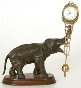 Junghans Figural Elephant Swinger Clock