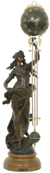 French Swinging Arm Mystery Clock