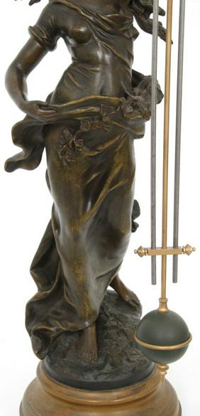 French Swinging Arm Mystery Clock