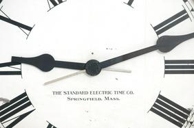 Standard Electric Time Co. Gallery Clock
