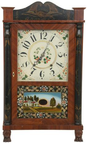 Column & Slat Wooden Works Mantle Clock