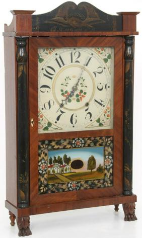 Column & Slat Wooden Works Mantle Clock