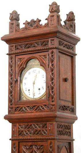 Oak Gothic Tall Clock